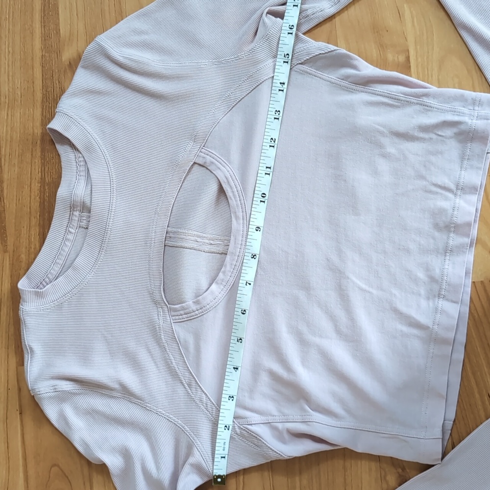 NWOT Lululemon Better Best Long Sleeve Top 6 Porcelain Pink - Picture 12 of 12